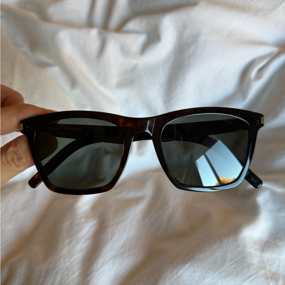 Men’s Saint Laurent Havana Sunglasses w Grey Lenses - Picture 4 of 4
